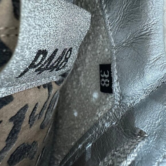 P448 Thea Python Roccia White Leather Platform Sneakers 38 - Picture 8 of 12